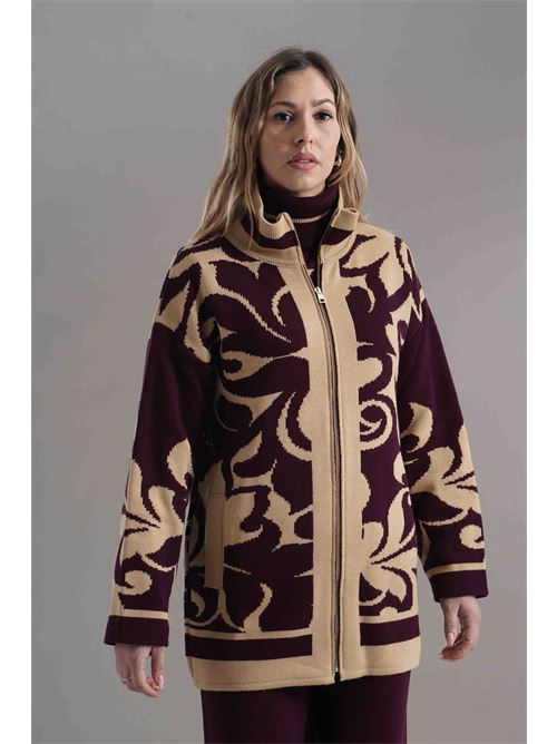 Cappottino in misto lana Love To Love by Gai Mattiolo | LV2010BEIGE/VINO